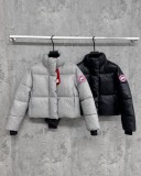 高品質 カナダグース 偽物通販 2026SS レディース パフ ショートダウンジャケット2色
