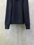 【限定】 バーバリー 偽物通販 の2026SSウール混紡ファスナー連帽刺繍コート