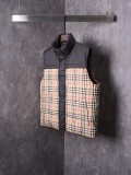 超話題! バーバリー コピー の2026SSェックパッチワーク軍馬刺繍ダブルダウンベスト