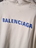 超奇跡の入荷☆ バレンシアガ スーパーコピー の2026SSブルーアルファベット刺繍ジッパー長袖連帽パーカー