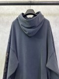 【限定】 バレンシアガ 激安偽物 の2026SS単環刺繍テープ連帽衛衣