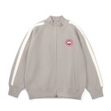 使い勝手良し カナダグース n級品 2026SS 刺繍ロゴ付きジップアップニットカーディガン2色