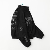 追跡付 シュプリーム コピー Supremeロゴプリント スタンドカラー ジップアップジャケット2色