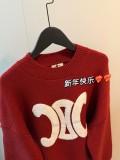 日本未入荷 セリーヌ 激安偽物 の2026SS風タオル刺繍ニット