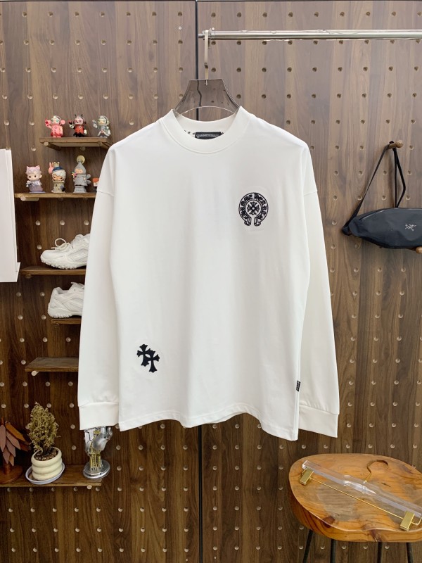 稀少 クロムハーツ 偽物通販 のクルーネック ロングスリーブTシャツ
