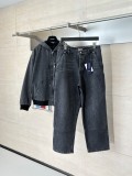 使い勝手良し  ディオール n級品 の2026SS スプリングコレクション ブレード刺繍デニムワークパンツ