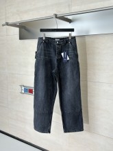 使い勝手良し  ディオール n級品 の2026SS スプリングコレクション ブレード刺繍デニムワークパンツ