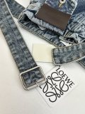 【話題商品！】 ロエベ n級品 の26ssデニムベルト付きジーンズ