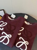 新作 ロエベ 激安偽物 の26ss  刺繍ロゴクルーネックスウェット