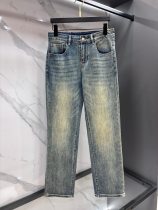 入手困難 ルイヴィトン コピー 2026SS 重工ウォッシュ加工デニムパンツ