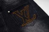 一目惚れ♪ ルイヴィトン 偽物通販 2026SS春夏刺繍ロゴ ワークデニムパンツ