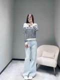 【限定】 ルイヴィトン 偽物通販 2026SS裾プリント ストレートデニムパンツ
