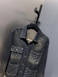 高品質 ルイヴィトン n級品 2026SS クラシックロゴ ウォッシュド加工＋切替ワークポケット ジャケット