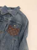 累積売上総額第１位！ルイヴィトン 偽物通販 2026SS 刺繍ロゴ デニムジャケット