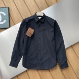 【限定】 バーバリー スーパーコピー の2026SS軍馬刺繍ファッション大爆品長袖シャツ2色
