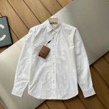 【限定】 バーバリー スーパーコピー の2026SS軍馬刺繍ファッション大爆品長袖シャツ2色