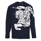 新作 バーバリー コピーおすすめ の2026SS大戦馬プリント長袖Tシャツ