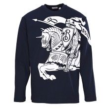 新作 バーバリー コピーおすすめ の2026SS大戦馬プリント長袖Tシャツ
