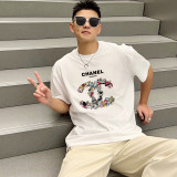 新作 シャネル スーパーコピー の2026SSプリントロゴオールインワントレンド丸首半袖Tシャツ
