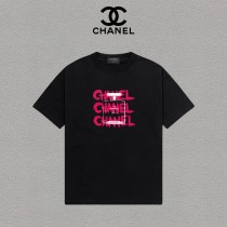 入手困難 シャネル 激安通販 の2026SSプリントロゴオールインワントレンド丸首半袖Tシャツ