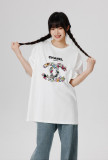 新作 シャネル スーパーコピー の2026SSプリントロゴオールインワントレンド丸首半袖Tシャツ