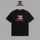 追跡付 シャネル コピー の2026SSプリントロゴオールインワントレンド丸首半袖Tシャツ