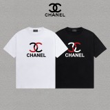 【限定】 シャネル コピーおすすめ の2026SSプリントロゴオールインワントレンド丸首半袖Tシャツ
