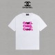 一目惚れ♪ シャネル 偽物通販 の2026SSプリントロゴオールインワントレンド丸首半袖Tシャツ