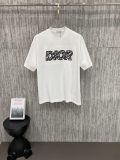 稀少 ディオール 偽物通販 の2026SS前後のデザインロゴ刺繍半袖 Ｔシャツ