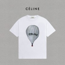 稀少 セリーヌ n級品 の2026SS プリントロゴオールインワントレンドコットン半袖Tシャツ