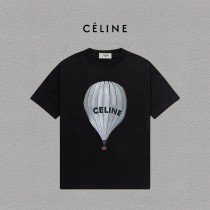 【限定】セリーヌ 激安偽物 の2026SS プリントロゴオールインワントレンドコットン半袖Tシャツ