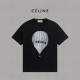 【限定】セリーヌ 激安偽物 の2026SS プリントロゴオールインワントレンドコットン半袖Tシャツ