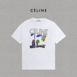 大人気 セリーヌ コピー の2026SS プリントロゴオールインワントレンドコットン半袖Tシャツ