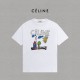 大人気 セリーヌ コピー の2026SS プリントロゴオールインワントレンドコットン半袖Tシャツ
