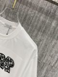 稀少 ディオール 偽物通販 の2026SS前後のデザインロゴ刺繍半袖 Ｔシャツ