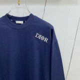 【限定】ディオール コピー の2026SS丸首長袖プルオーバー長袖Tシャツネットレッド