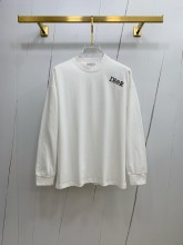 日本未入荷 ディオール n級品 の2026SS丸首長袖プルオーバー長袖Tシャツネットレッド