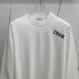 日本未入荷 ディオール n級品 の2026SS丸首長袖プルオーバー長袖Tシャツネットレッド