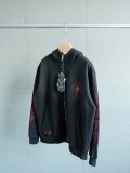 【限定】クロムハーツ n級品 の2026SS袖腕刺繍マーク布ファスナーフード