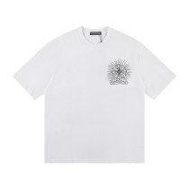 追跡付 クロムハーツ コピーおすすめ の2026SS 重工焼花半袖Tシャツ