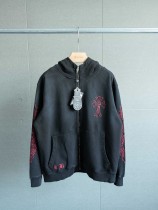 【限定】クロムハーツ n級品 の2026SS袖腕刺繍マーク布ファスナーフード
