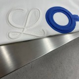 ★超人気 ロエベ n級品 の2026SSSアルファベット混色発泡プリント柄男女同型丸襟純綿半袖Tシャツ2色