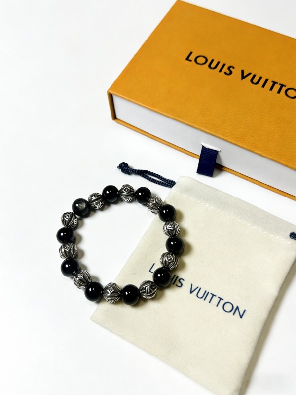 大人気 ルイヴィトン 激安通販 2026SS LV の多元素瑪瑙泰銀スタイルブレスレット