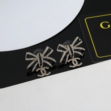 使い勝手良し シャネル コピー 2026SS ダブルCリボンピアス