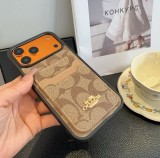 稀少 コーチ 激安通販 2026SSのカードケース付きスマホケース