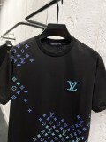 ★超人気 ルイヴィトン 激安通販 2026SS グラデーション刺繍逆書き半袖Tシャツ