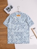 【話題商品！】 ルイヴィトン n級品 2026SS 老花満印ロゴ丸首半袖Tシャツ