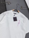 超話題! ルイヴィトン n級品 2026SS 刺繍ラウンドネック半袖Tシャツ