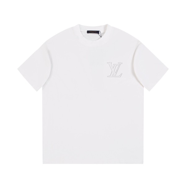 ★超人気 ルイヴィトン 偽物通販 2026SS クルーネック半袖Tシャツ