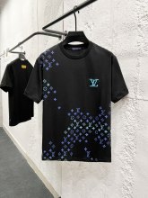 ★超人気 ルイヴィトン 激安通販 2026SS グラデーション刺繍逆書き半袖Tシャツ